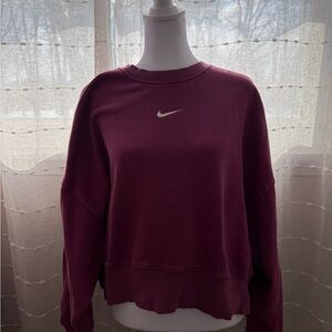 Nike Maroon Crewneck Sweatshirt Medium